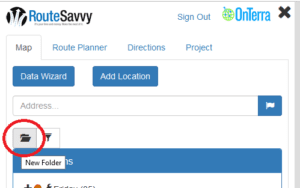 Route Planner Features – Folders | RouteSavvy Route Planner