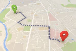 Web map of an efficient route | RouteSavvy Route Planning Software