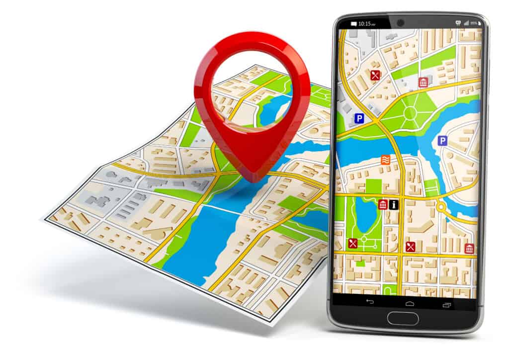 Smartphone & City Map | Route Builder Service for RouteSavvy Route Planning Software