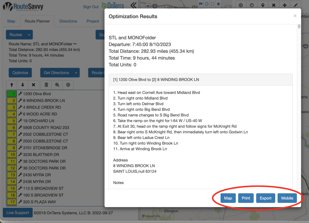 RouteSavvy Screenshot | RouteSavvy Quick Route Tutorial | RouteSavvy.com