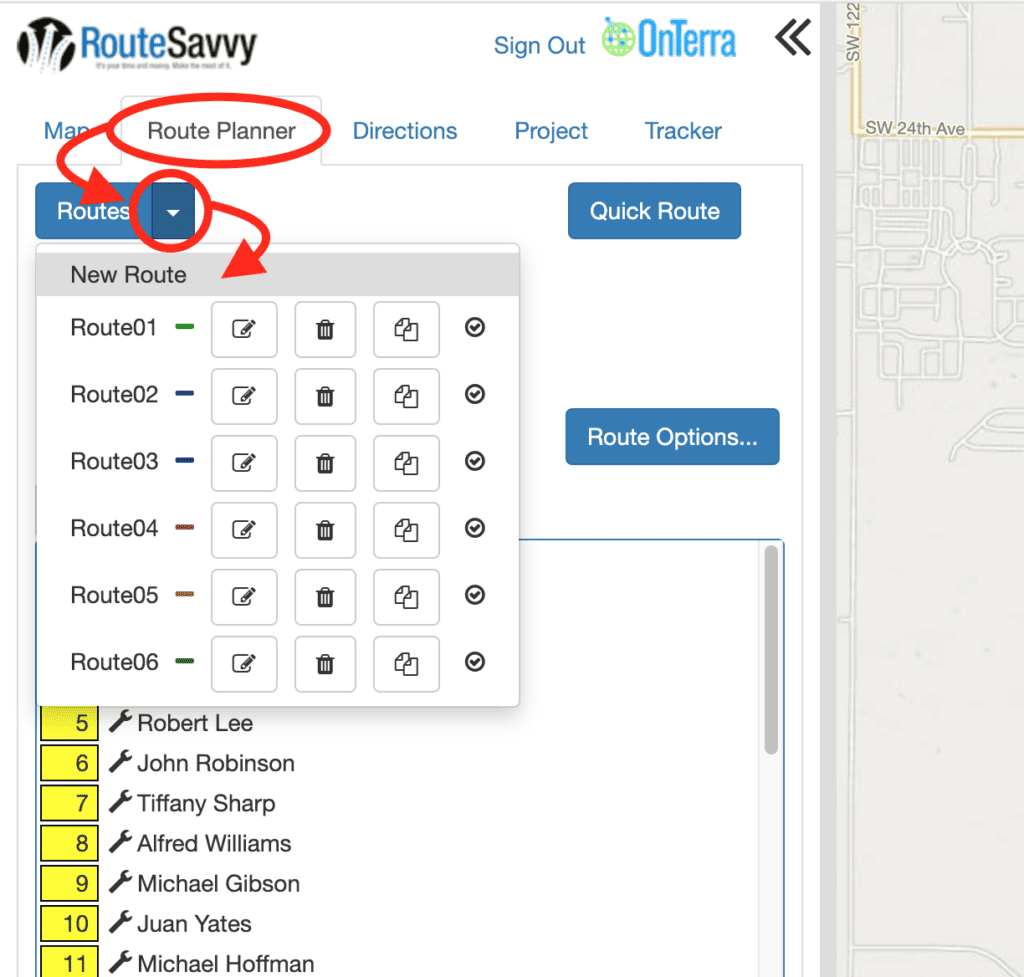 RouteSavvy Screenshot | RouteSavvy Route Building Tutorial