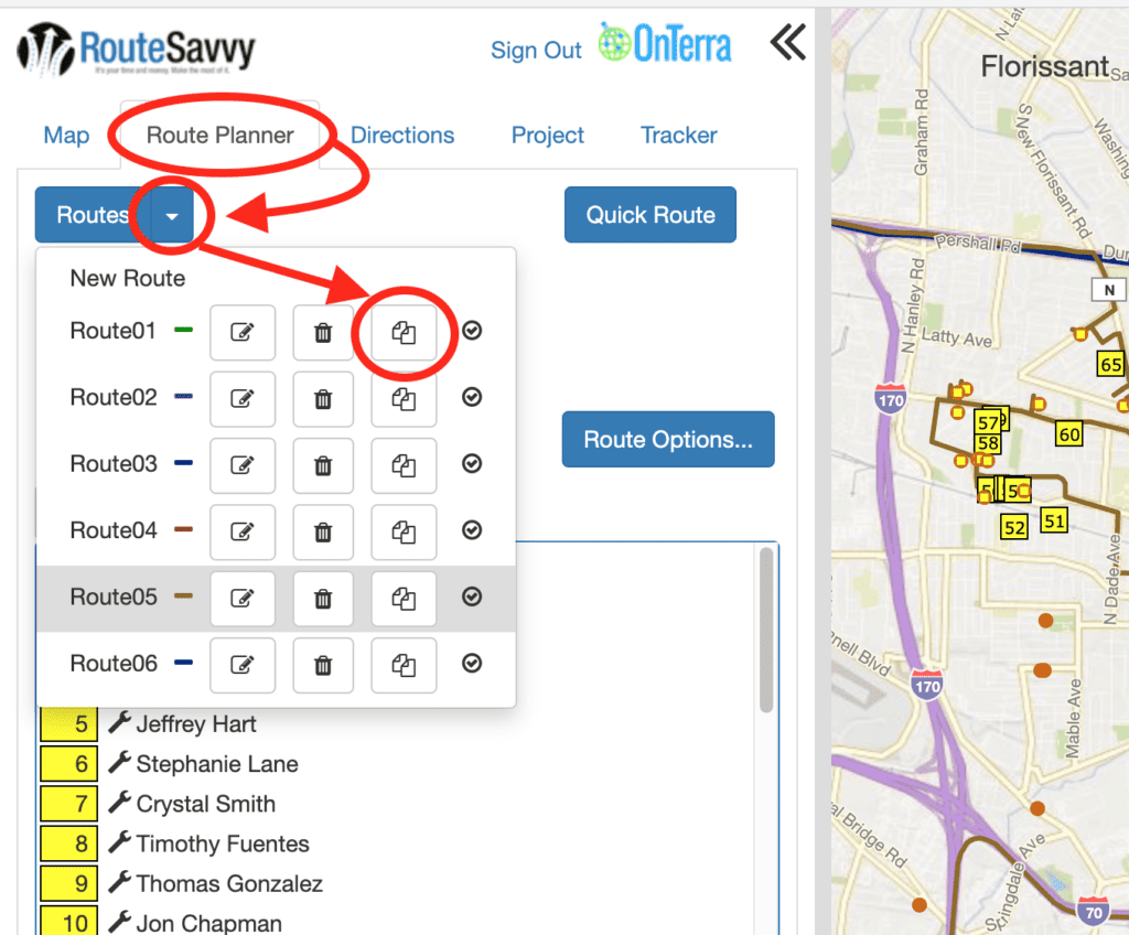 RouteSavvy Screenshot | RouteSavvy Route Building Tutorial