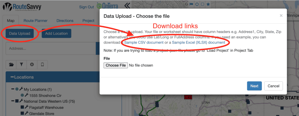 RouteSavvy Screenshot | RouteSavvy Address Management Tutorial | RouteSavvy.com